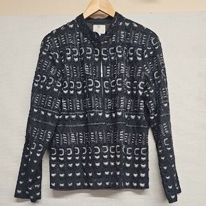 CHICO'S BLUESY BEADS ELLIA JACKET BFPM-12-007